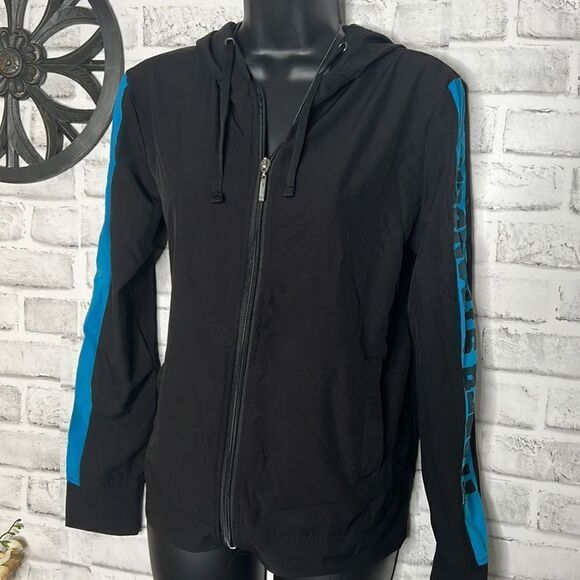 Just be Free Zip Up Hoodie Jacket ‘Faster Stronger’ Sweatshirt Size Small - Picture 3 of 4